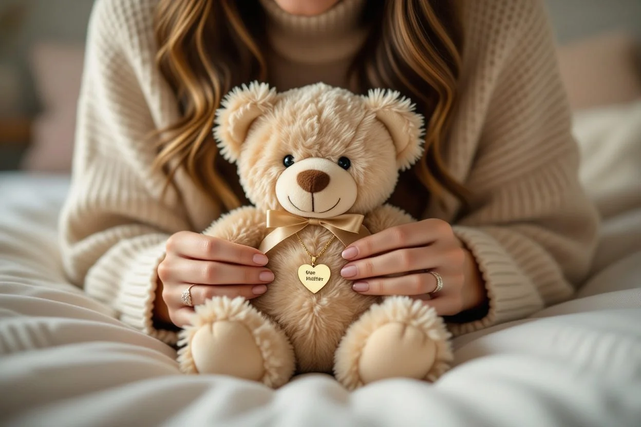 Woman discovering surprise 