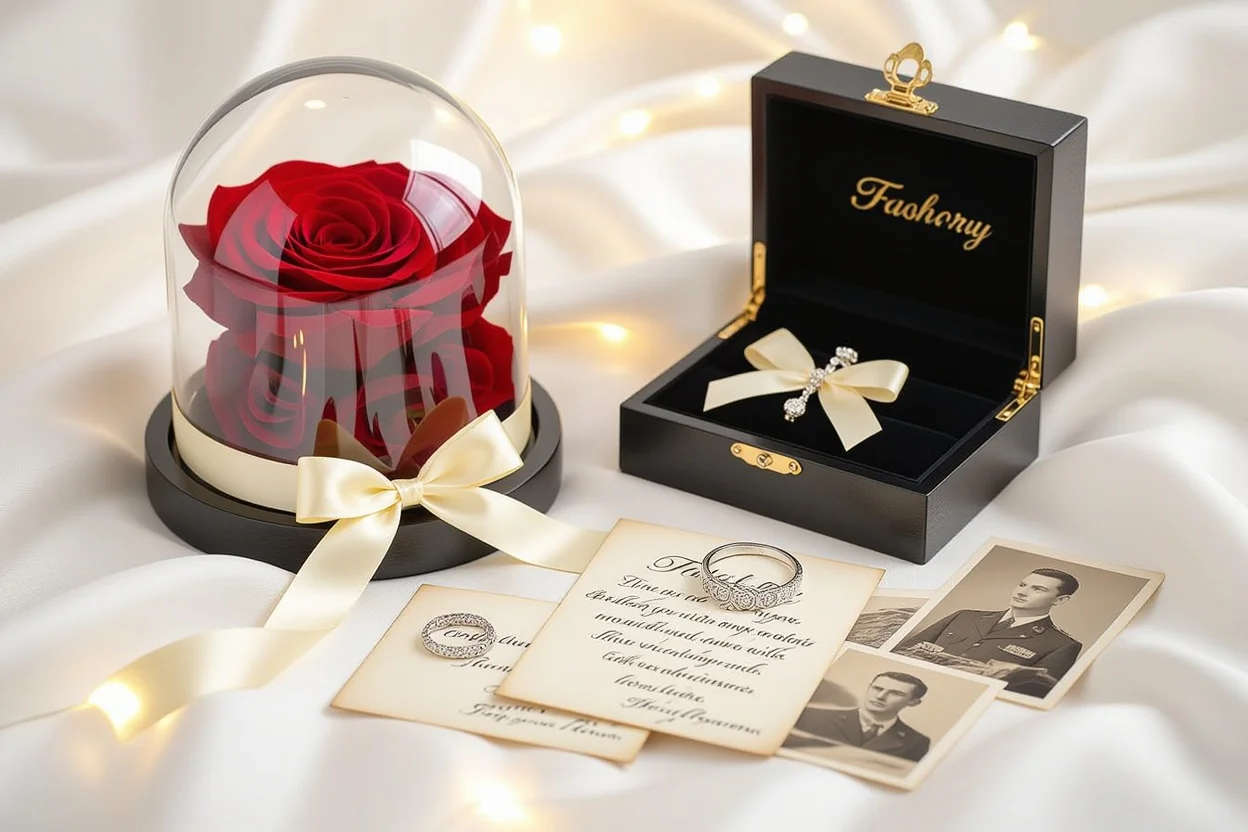 Lasting appreciation gifts - preserved flowers and meaningful keepsakes for her