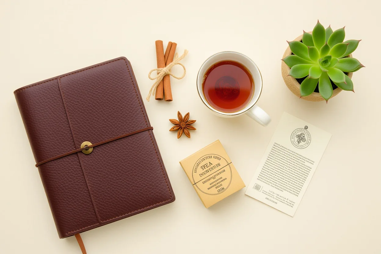 Curated collection of thoughtful romantic gifts for her arranged in elegant flat lay style