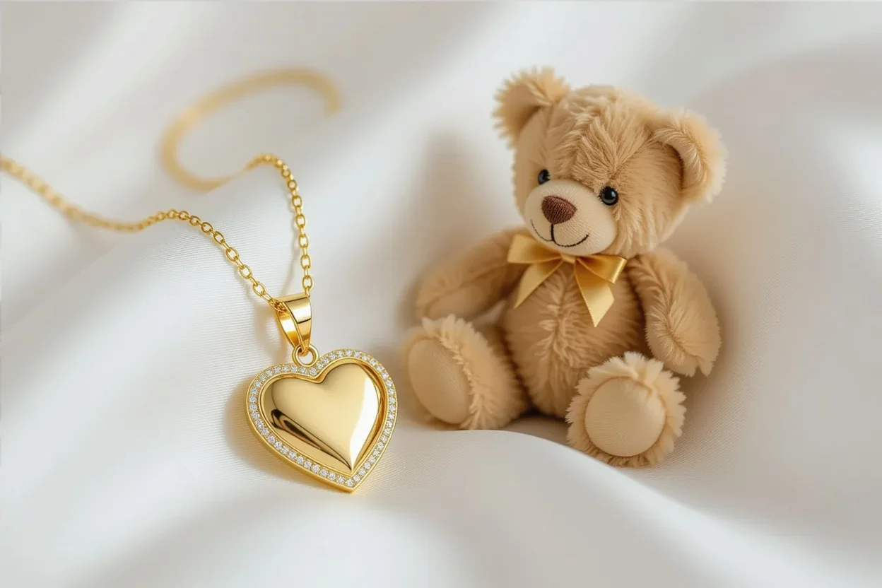 Elegant heart necklace romantic jewelry gift for girlfriend anniversary