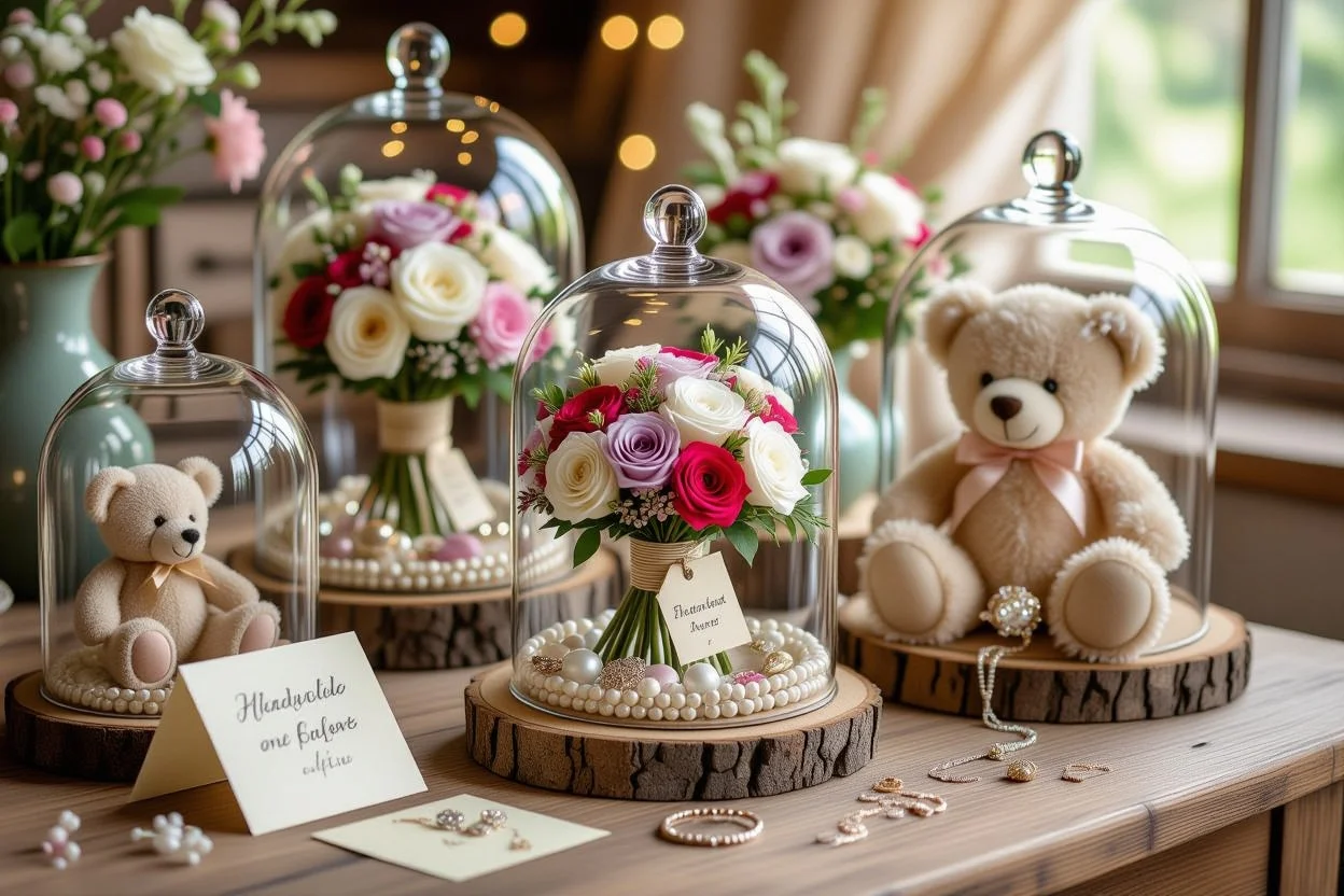 Preserved flowers and meaningful romantic gifts arrangement for Valentine's Day gift guide