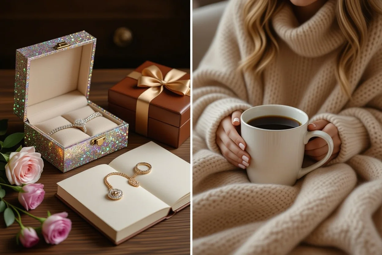 Comparison of temporary flashy gifts versus practical lasting romantic gifts for thoughtful gift giving
