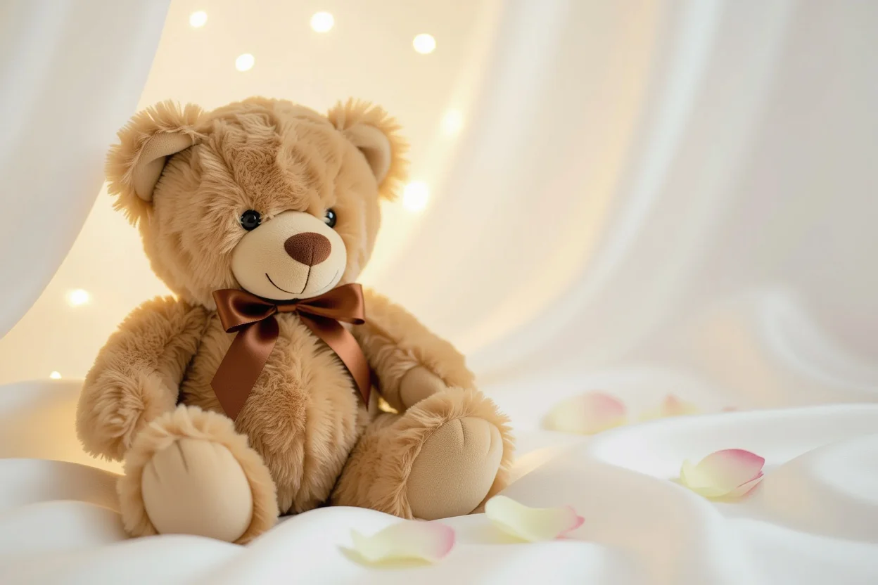 Premium Mountova Pro teddy bear romantic gift with hidden necklace compartment for Valentine's Day and anniversaries