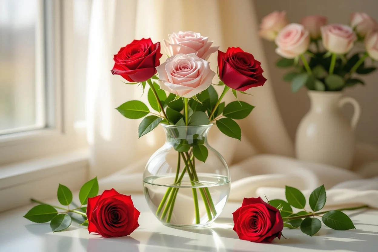 Preserved roses showing lasting beauty compared to fresh flowers for romantic gifts