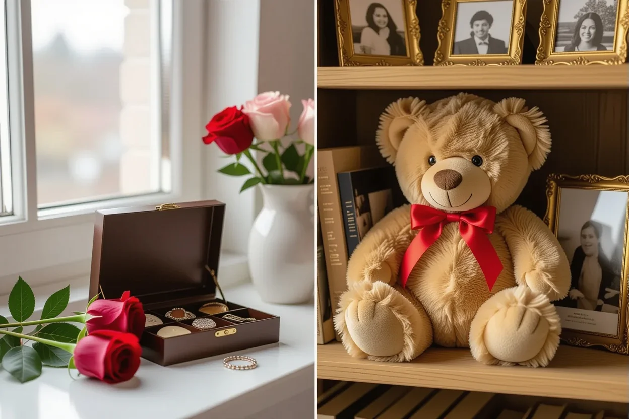 Comparison of fleeting gifts versus lasting Mountova teddy bear showing gift longevity