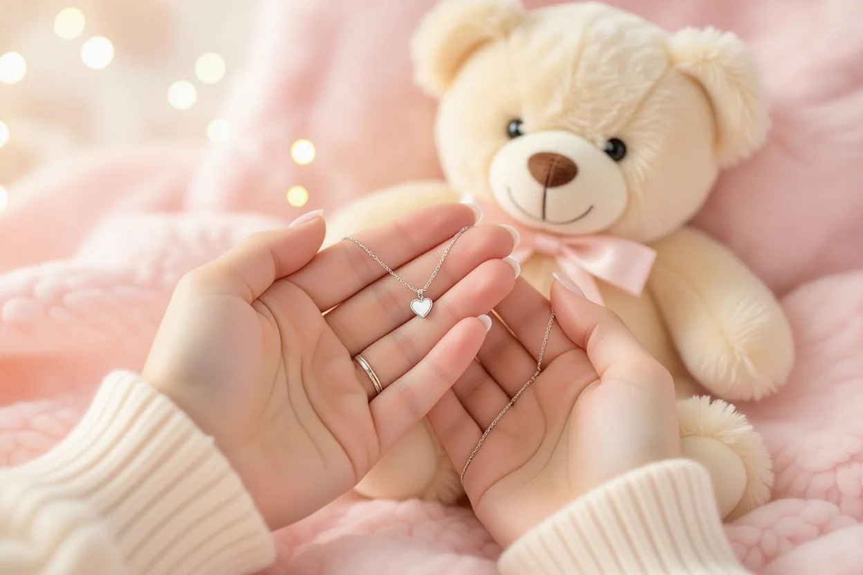 Delicate heart necklace hidden surprise gift romantic jewelry for girlfriend