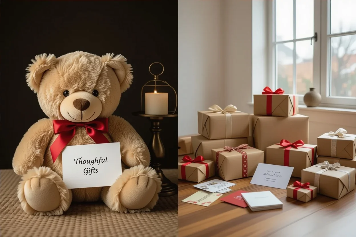 Comparison showing thoughtful lasting gifts versus generic temporary presents for relationships