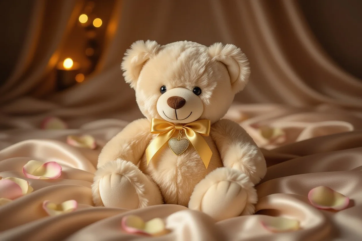 Romantic teddy bear gift with recording feature for Valentine's Day surprise