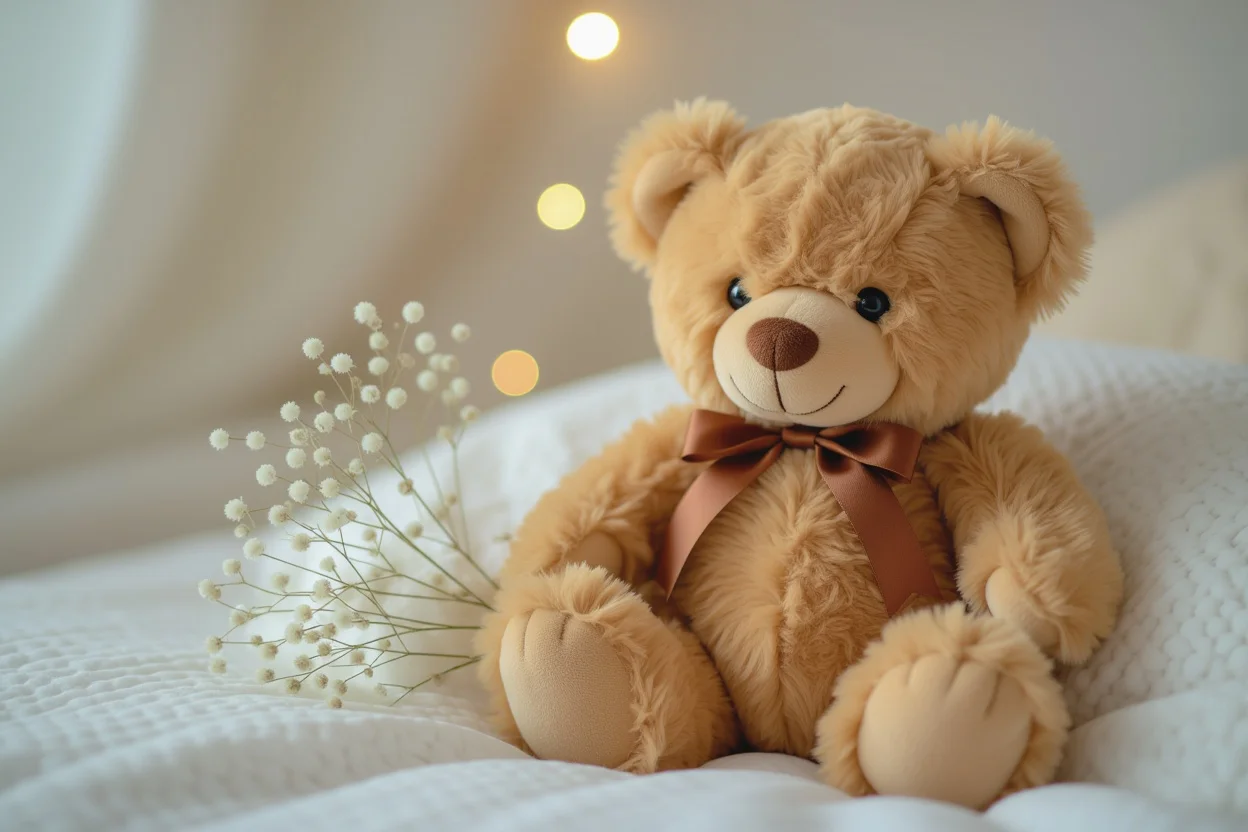 High-quality romantic teddy bear gift with hidden surprise compartment